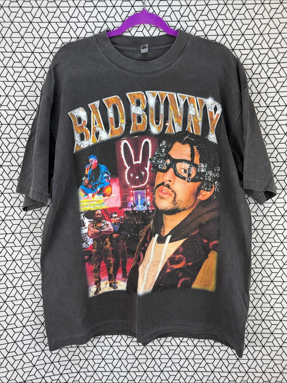 Bad Bunny Graphic Tee - Black - Official Style